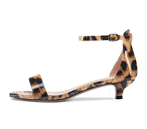 Aachcol Damen Sandalen Peep Open Zehenkappe Kitten Niedrige Absatz Heel Knöchelriemen Dress Schuhe Braun Leopard 3.5 CM 38 EU Aachcol Damen Sandalen Peep Open Zehenkappe Kitten Niedrige Absatz Heel Knöchelriemen Dress Schuhe Braun Leopard 3.5 CM 38 EU von Aachcol