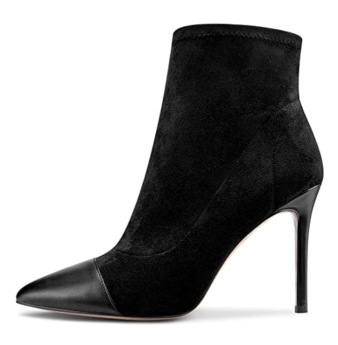 Aachcol Damen Stiefel Stiletto Hoher High Absatz Heel Spitze Zehenkappe Klassisch 10 CM Schwarz Wildleder 37 EU Aachcol Damen Stiefel Stiletto Hoher High Absatz Heel Spitze Zehenkappe Klassisch 10 CM Schwarz Wildleder 37 EU von Aachcol