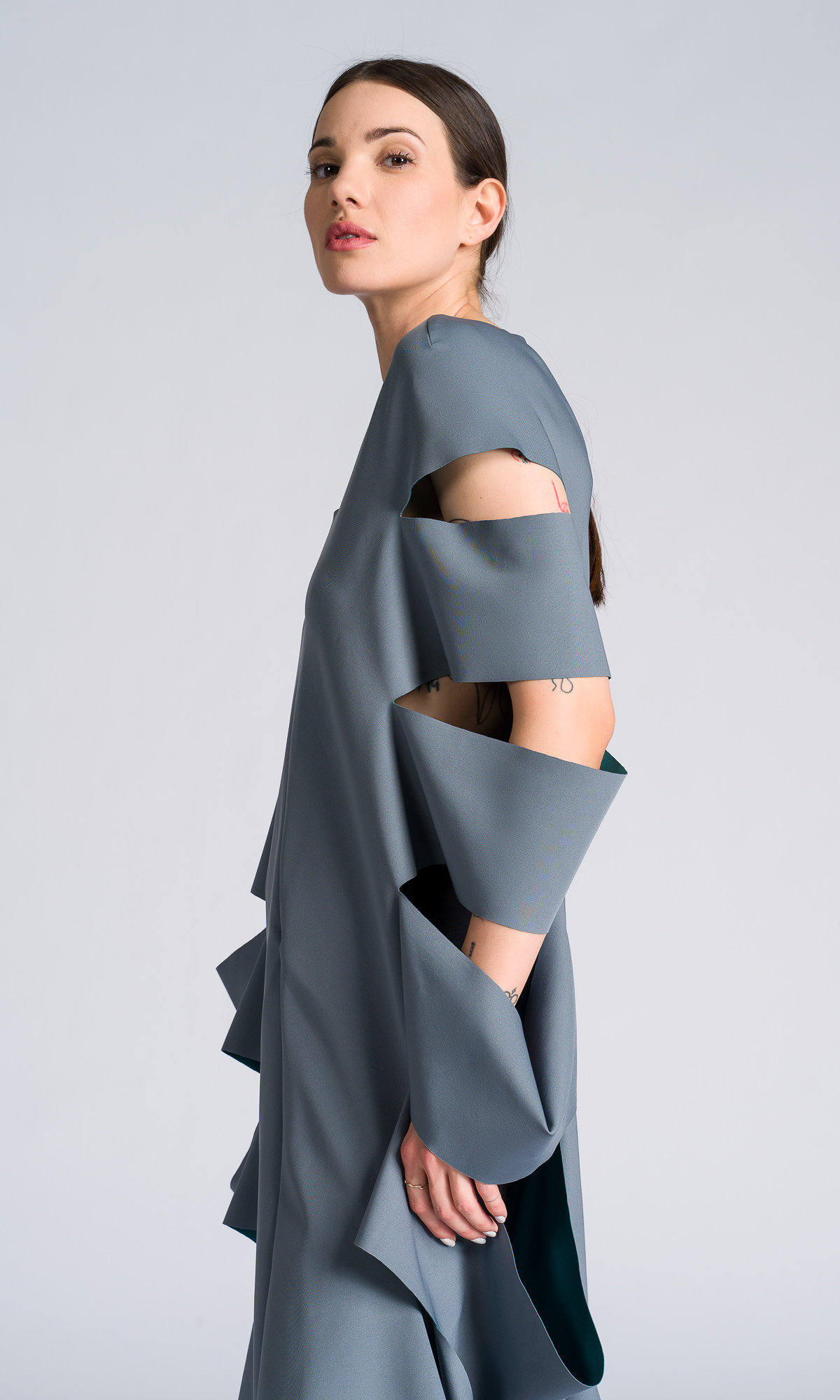 Ärmellose Tunika Mit Seitlichen Cutouts A92300 von Aakasha