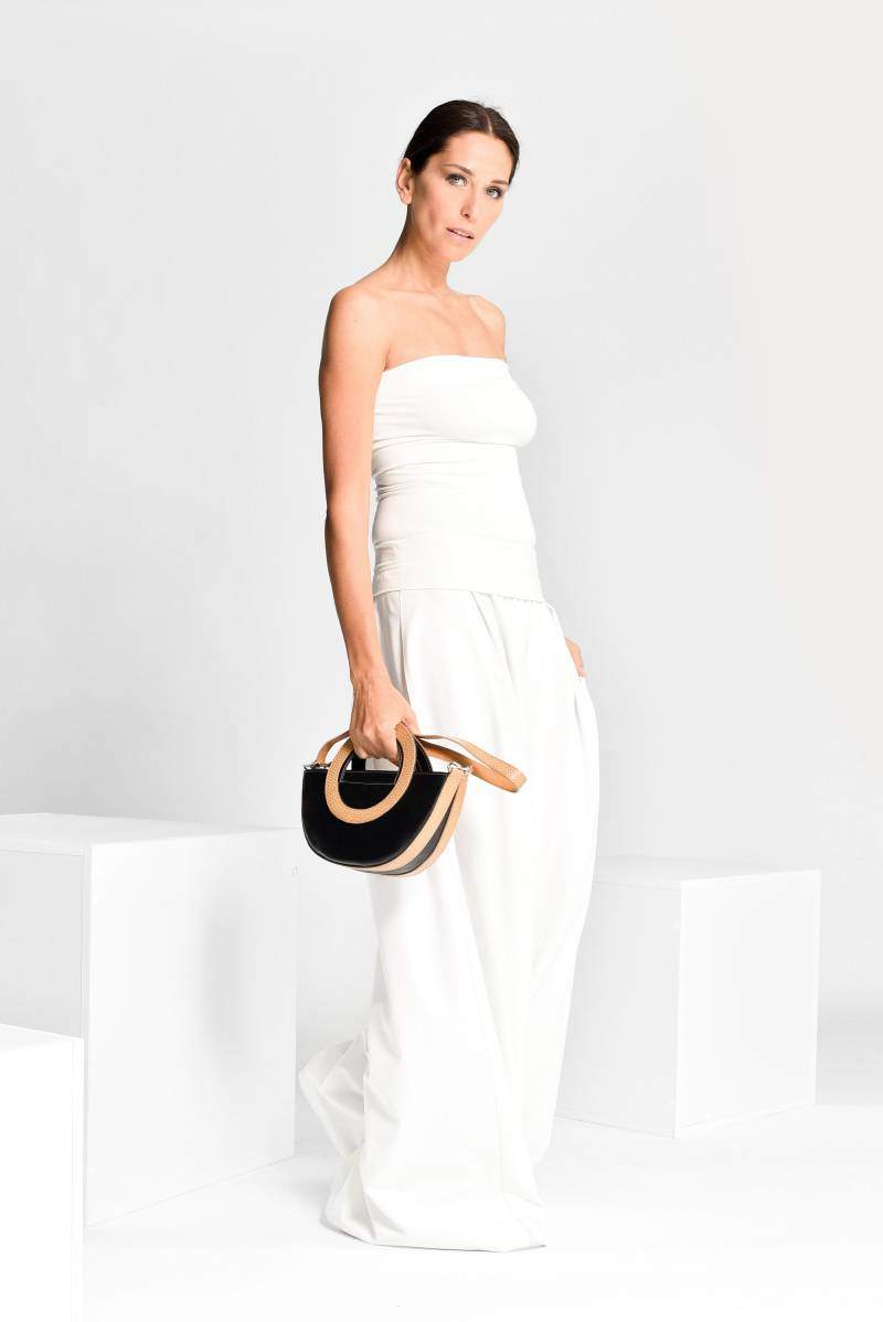 Aakasha Halbkreisförmige Handtasche A90485 von Aakasha