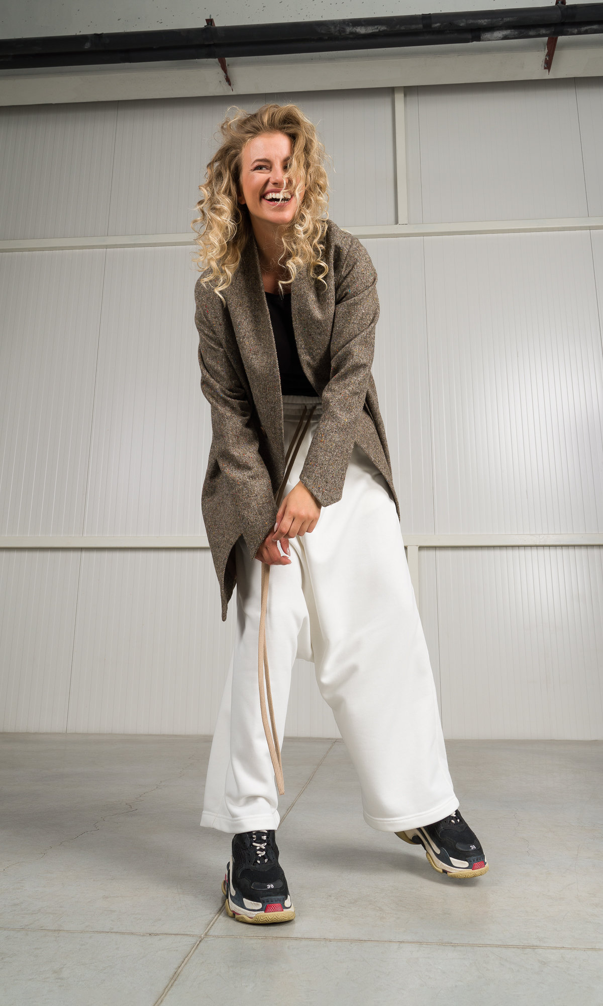 Donegal Tweed Cocoon Mantel A92206 von Aakasha