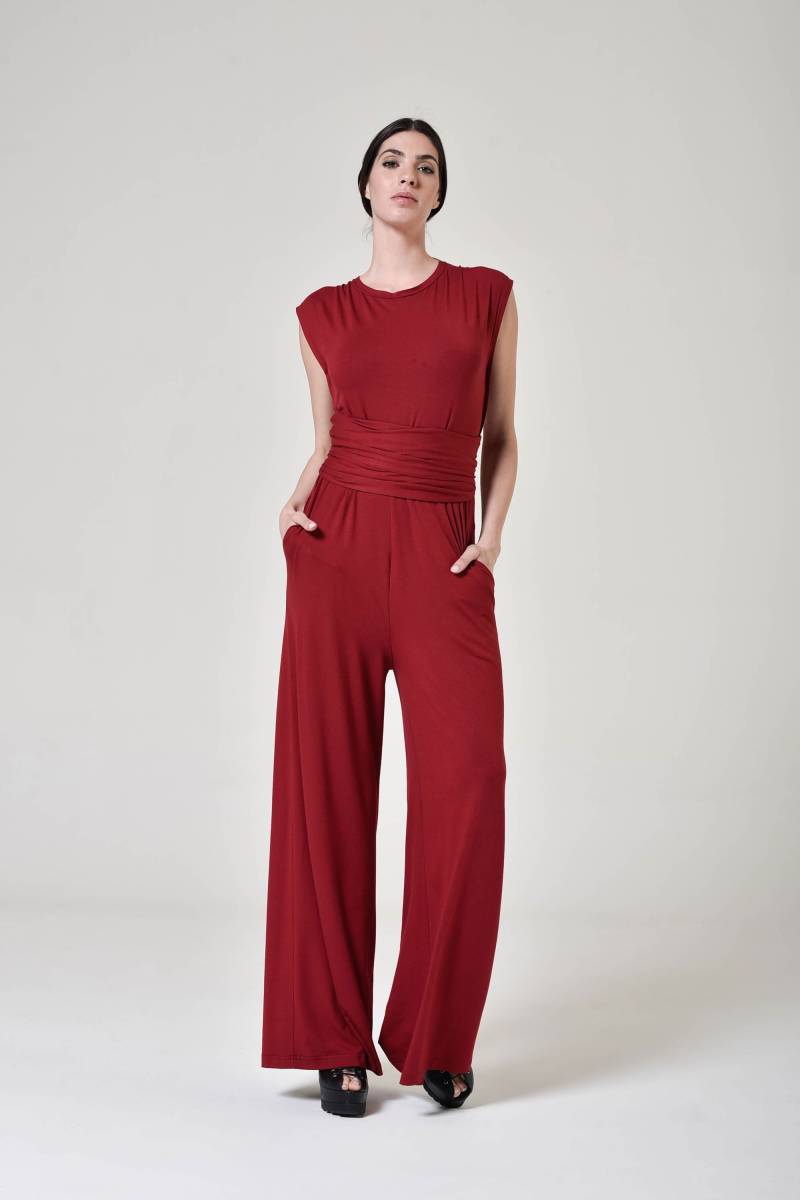 Eleganter Overall Mit Weitem Bein1 A90268 von Aakasha