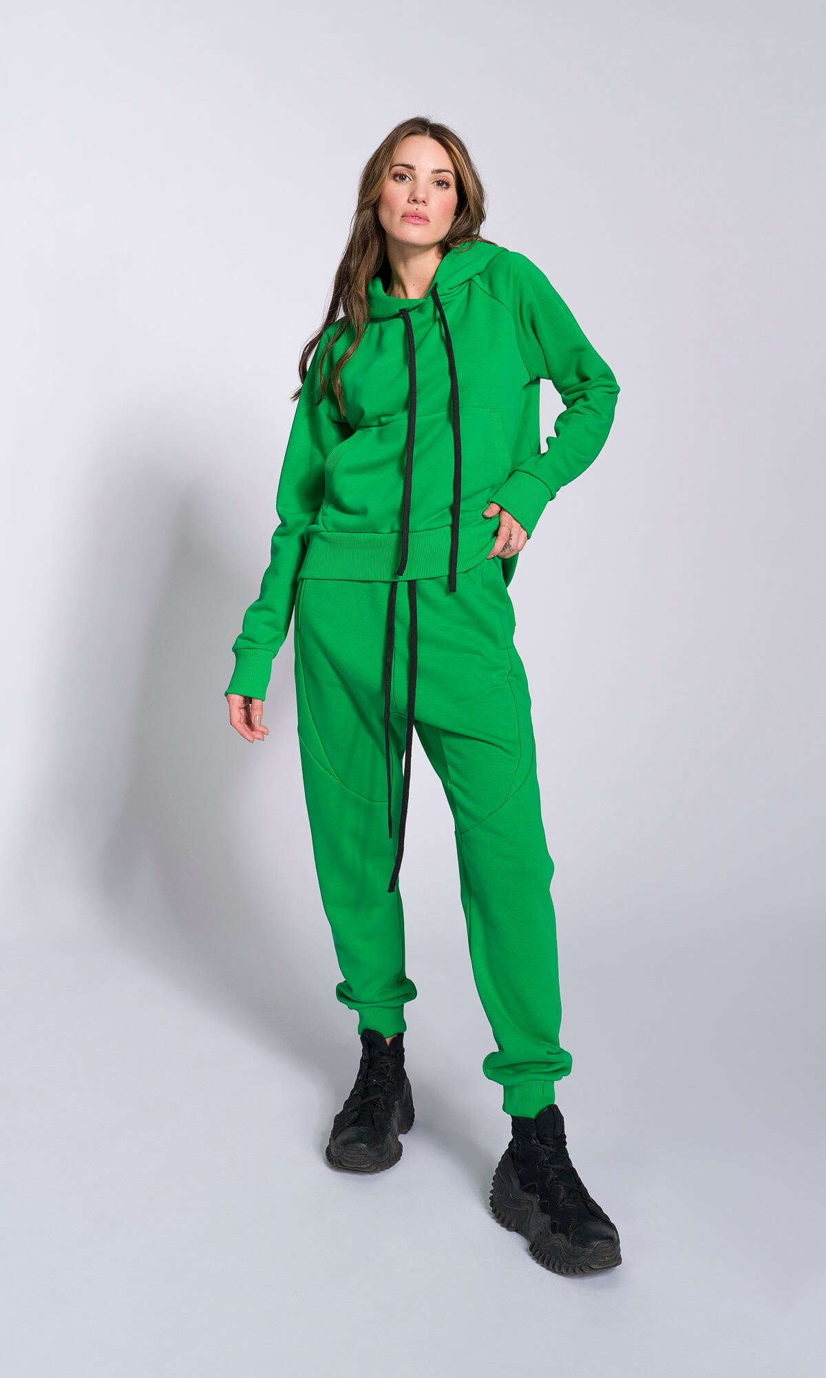 Jogger Hose Mit Tiefem Schritt A92320 von Aakasha