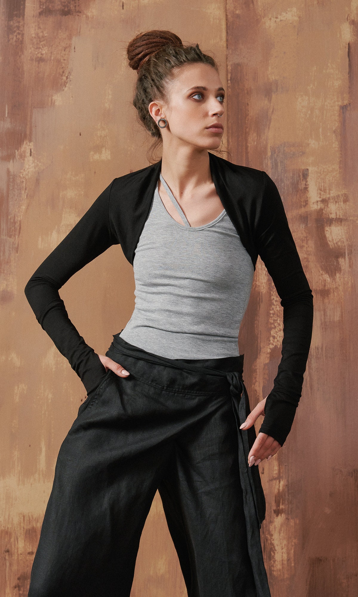 Langarm Bolero Shrug, Kurzer Stilvoller Shrug Von Aakasha von Aakasha