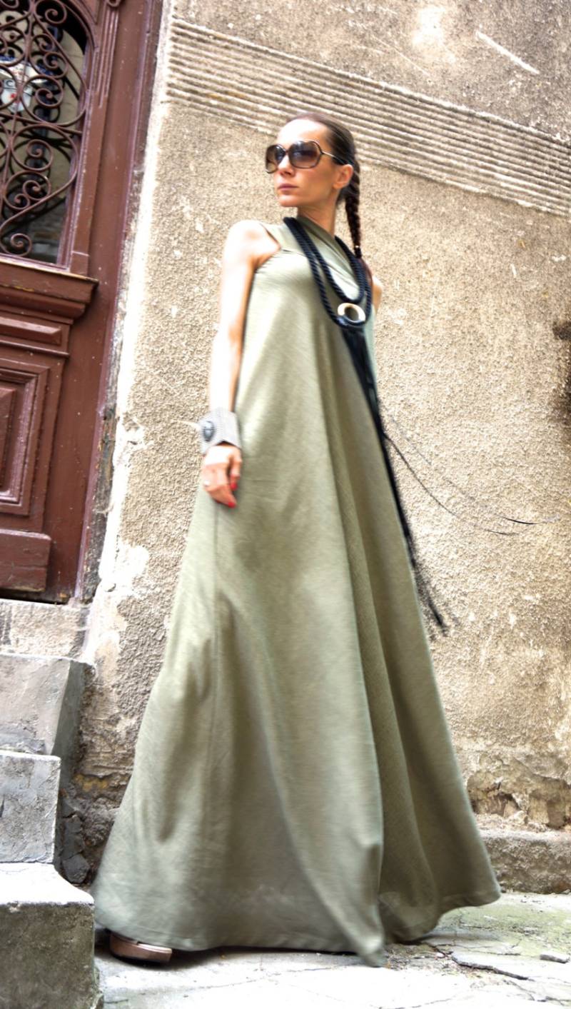 Extra Lange Fransen-Halskette Aus Schwarzem Leder, Multifunktionales Seil-Accessoire von Aakasha