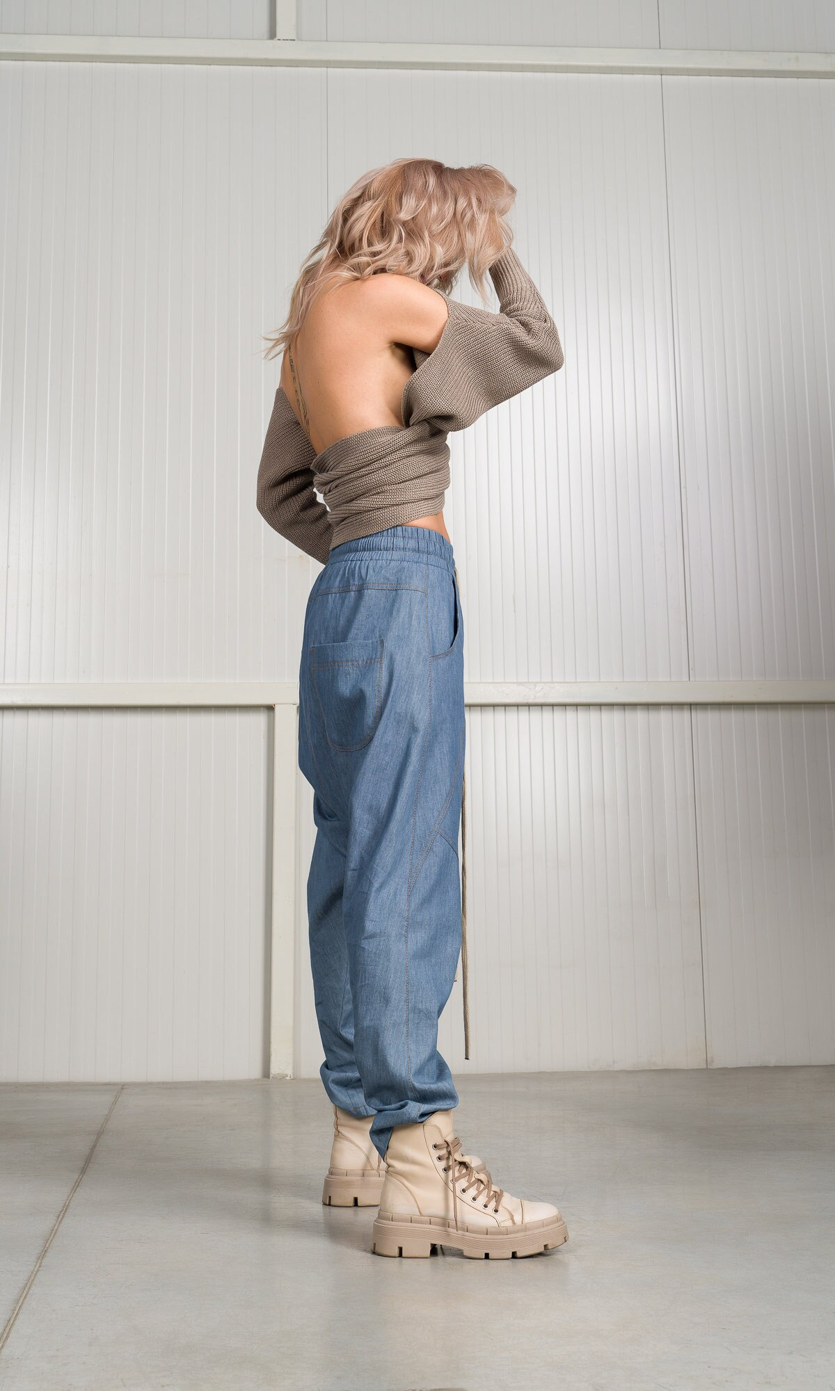 Wickelschal Mit Langem Arm A18736 von Aakasha