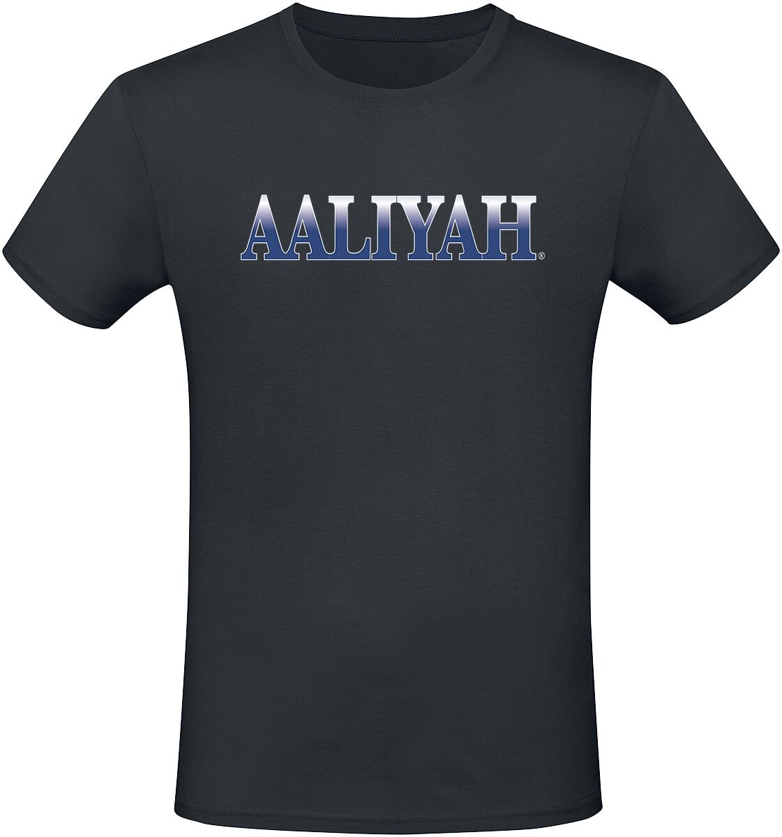 Aaliyah Logo T-Shirt schwarz in S von Aaliyah