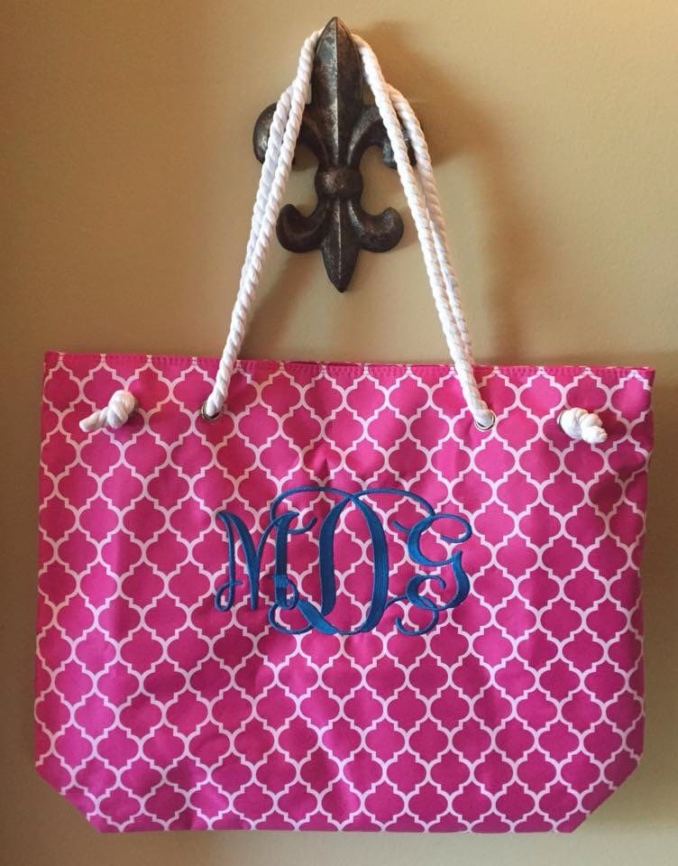 Monogrammiert Strand/Pool-Taschen Monogrammiert Strand/Pool-Taschen von AandJDesignsBR