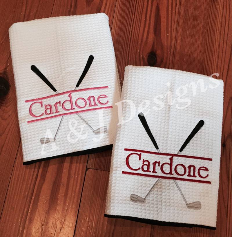 Personalisierte Golftücher Personalisierte Golftücher von AandJDesignsBR