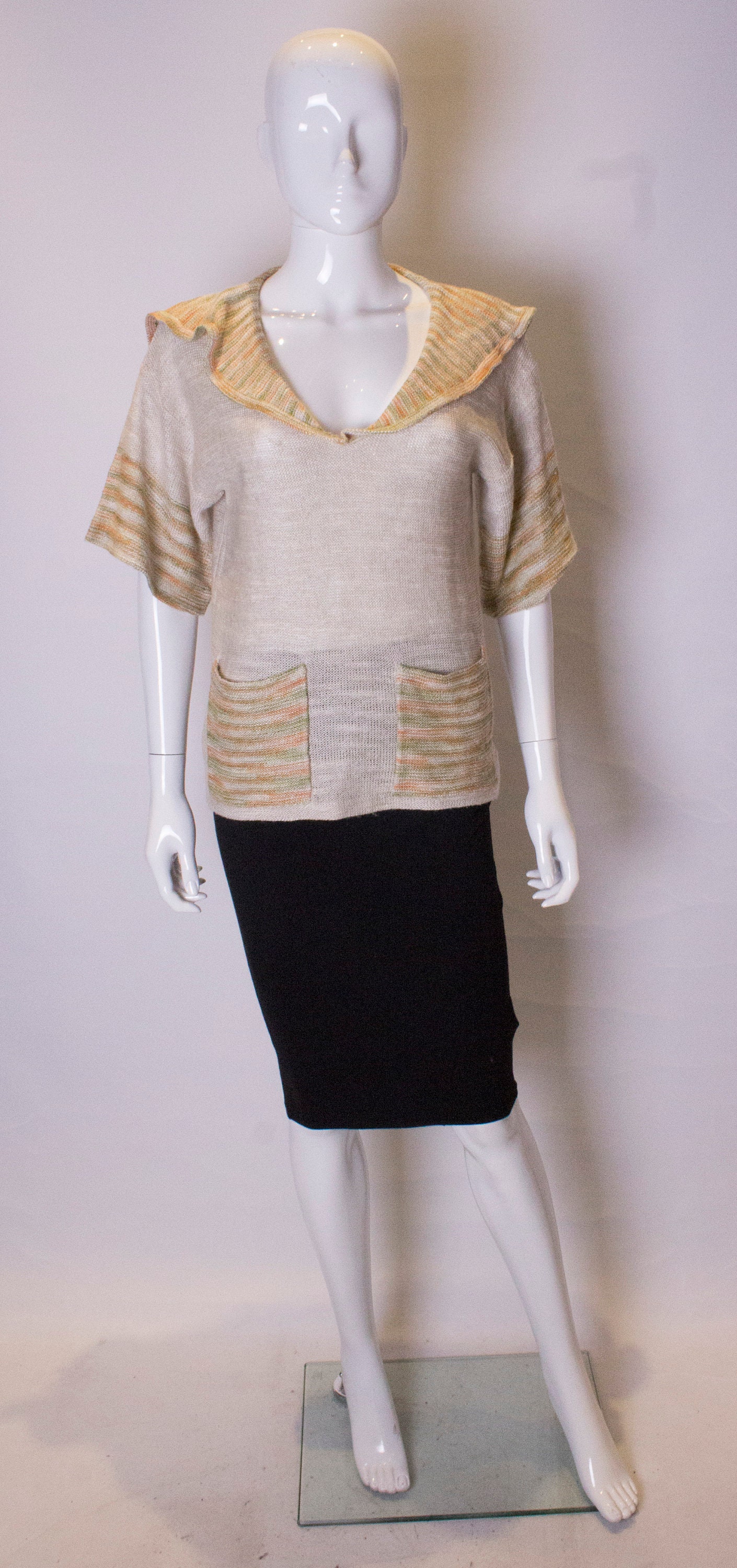 Ein Jahrgang 1970 Susan Small Pullover Mit Taschen von AardvarkvintageGoods