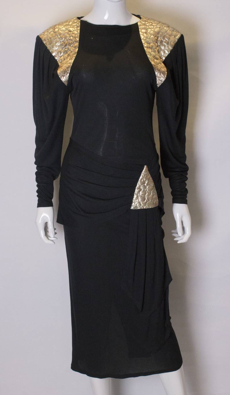 Ein Vintage 1980Er Flaschengrün Wurzeln Party-Kleid von AardvarkvintageGoods