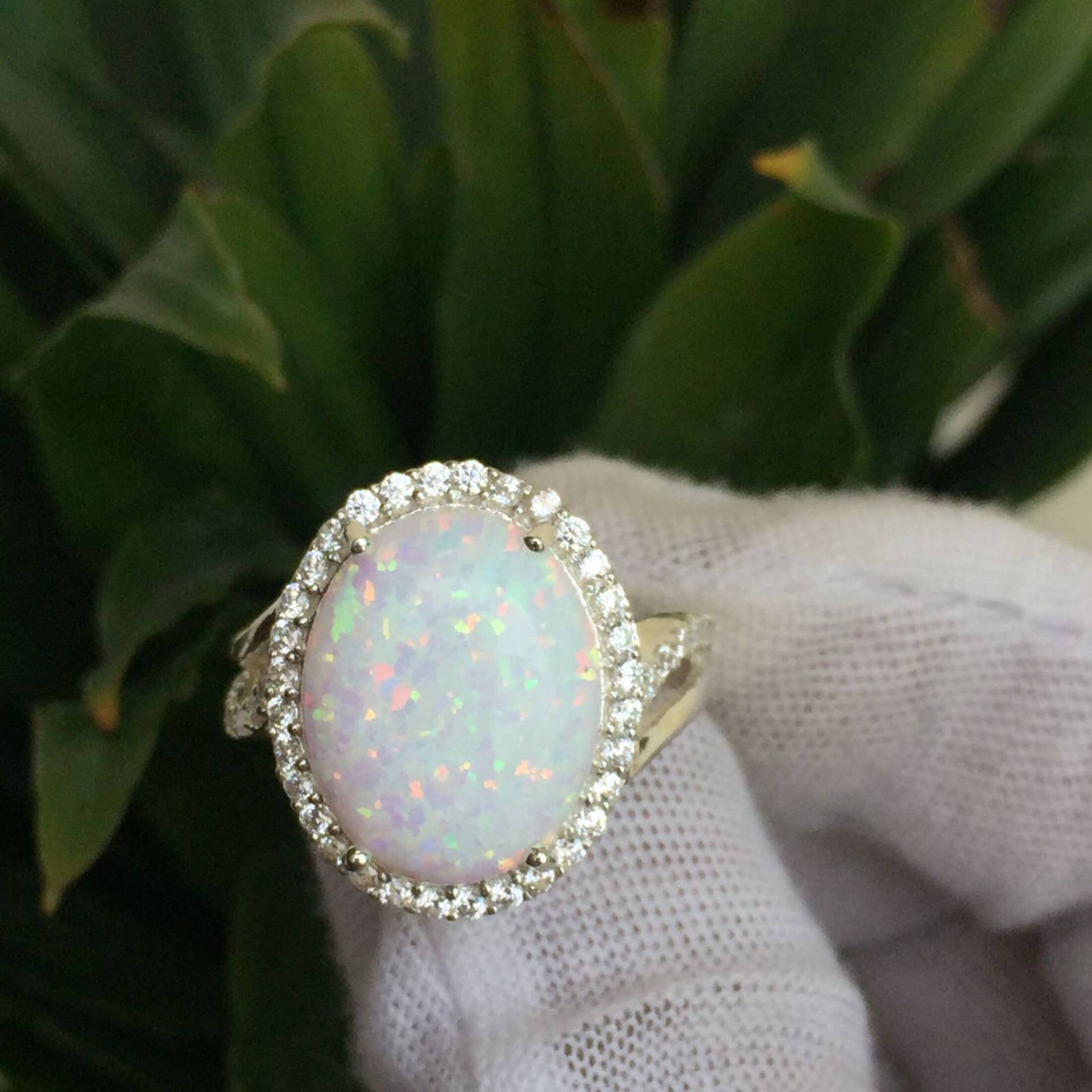 Natürlicher Opal 6.00 Karat Ring, 925 Sterling Silber, Handgemachter Ring Für Männer Und Frauen, Jahrestag Geschenk von AarinJewels