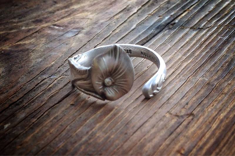 1928 Calla Lilie Sterling Löffel Ring von AaronPaulDesigns