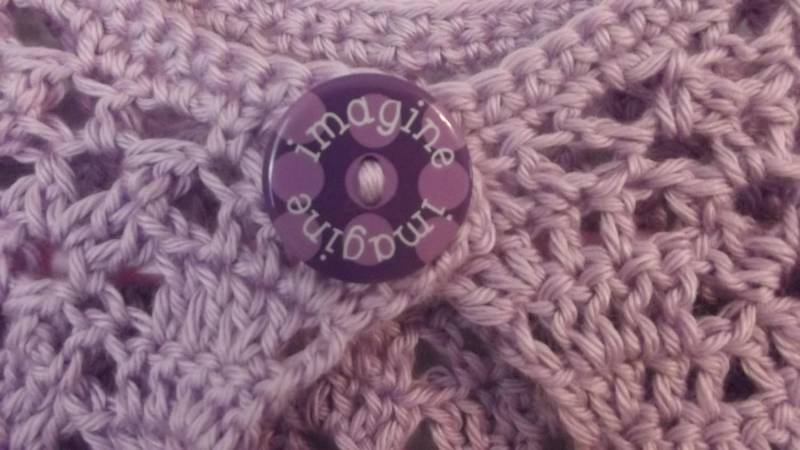 Mädchen Häkeln Chevron Hut Und Capelet Set - Lilac Spring Outfit von AaronsAtticFinds