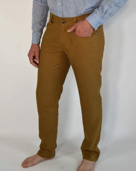 Aatise Herren Leinenhose aus 100% Leinen Zanzibar regular fit, mid rise von Aatise