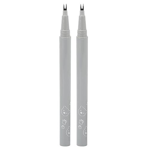 2 Stück Wimpernstift mit Doppelter Spitze für den Unteren Wimpernbereich, Superschlank, Feine Linien, Schnell Trocknender Wimpernstift, Braun von Aatraay