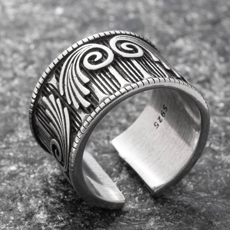 Silberring Silber 925 Ring Verstellbar Offen R0612 von AbaSchmuck