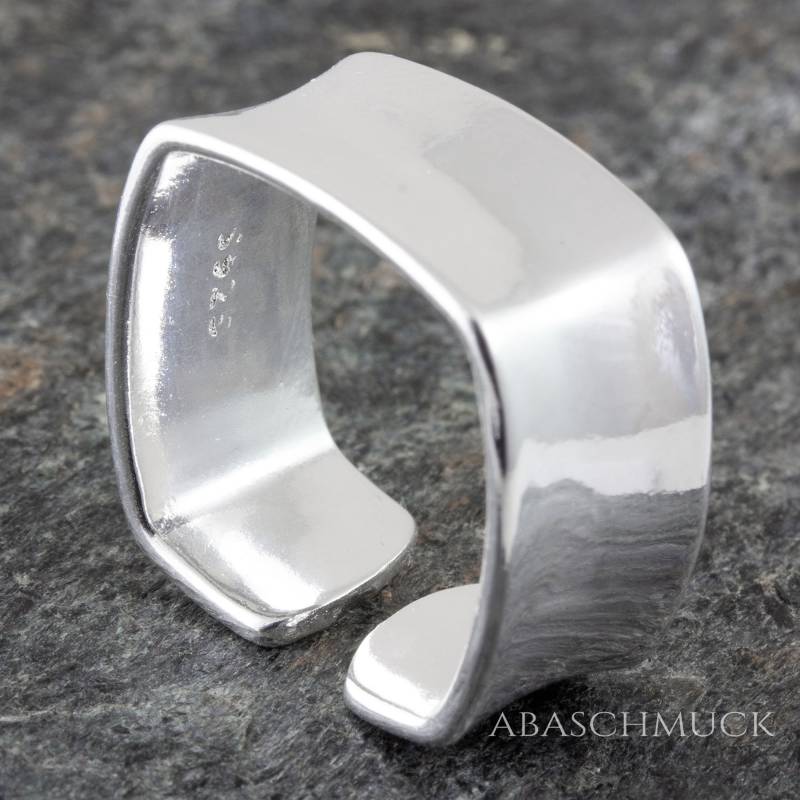 Silberring Silber 925 Ring Verstellbar Offen R0718 von AbaSchmuck