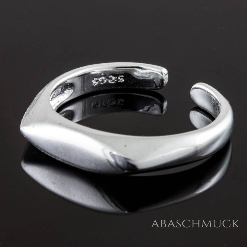 Silberring Silber 925 Ring Verstellbar Offen R0719 von AbaSchmuck