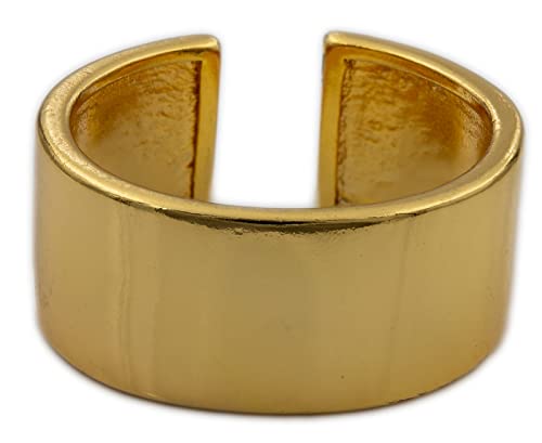 AbaSchmuck Silberring Silber 925 Ring Verstellbar Offen R0902 vergoldet, edel von AbaSchmuck