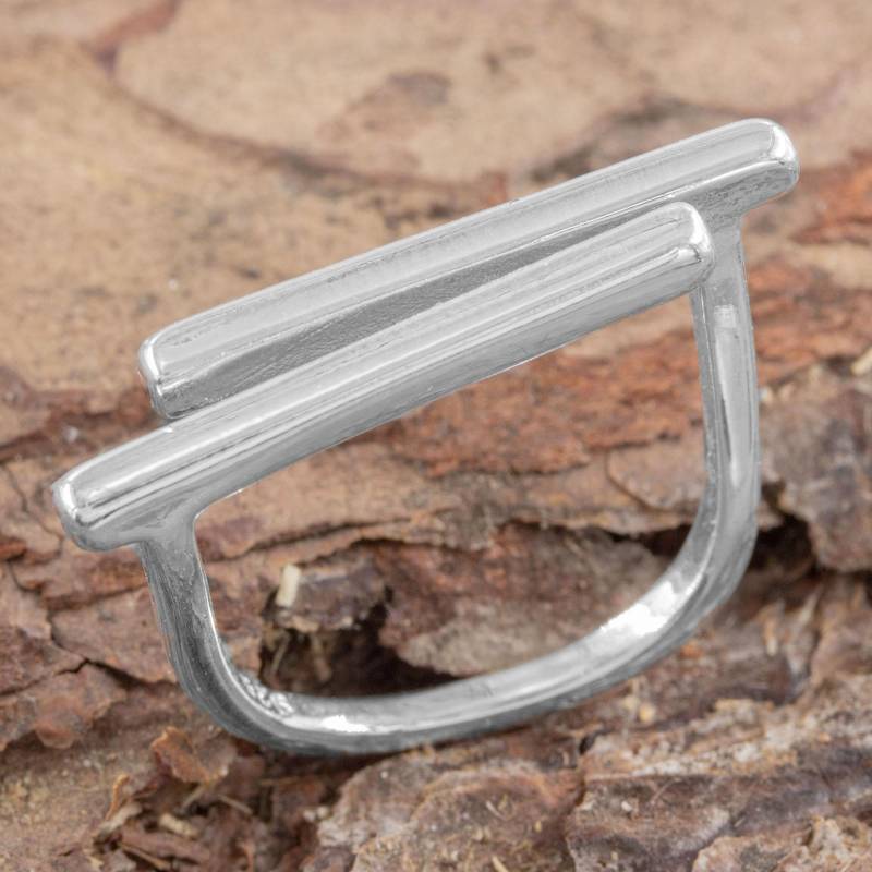 Silberring Silber 925 Ring Verstellbar Offen R0981 von AbaSchmuck