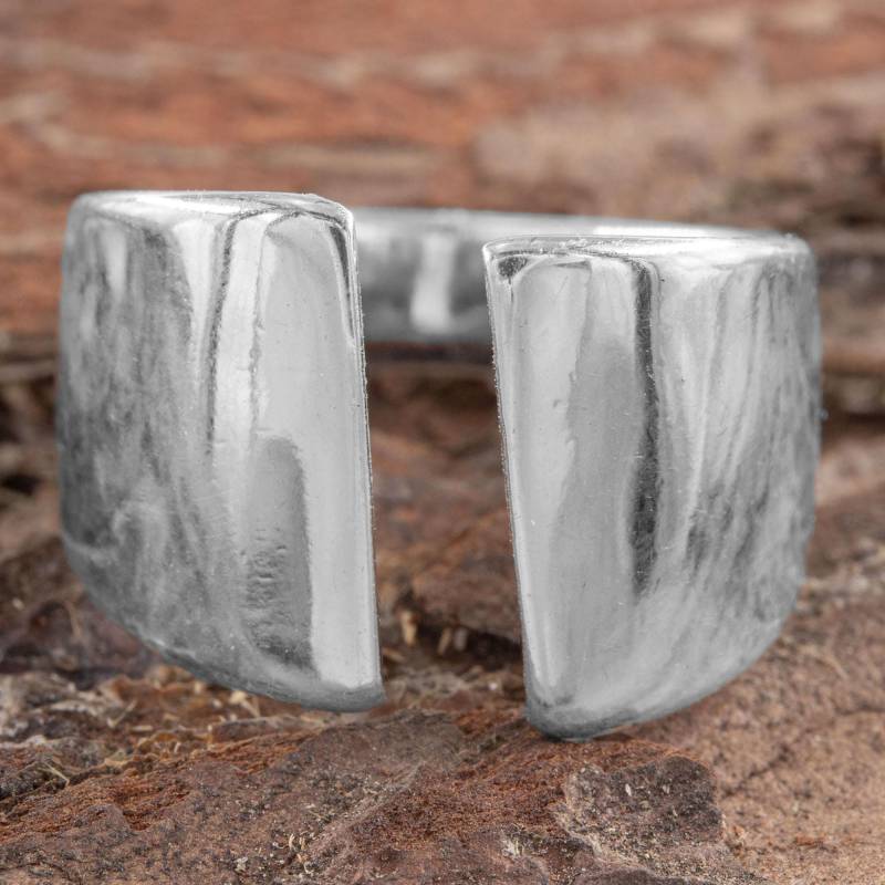 Silberring Silber 925 Ring Verstellbar Offen R0982 von AbaSchmuck