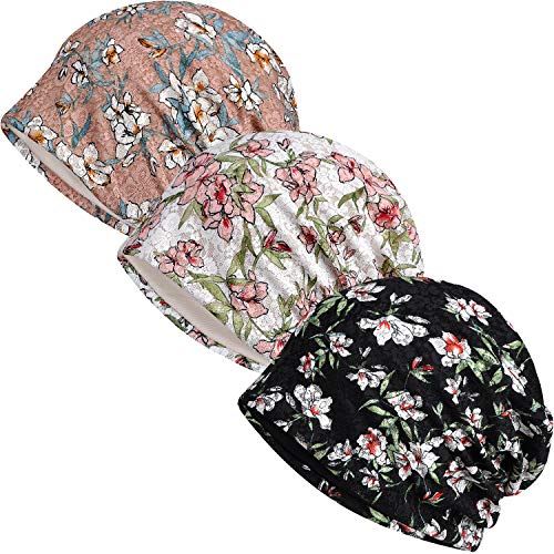 Damen Sommer Beanie für Männer Hut Boho Hüte Erwachsene Zwergmützen Chemo Mütze Krebs Kopfbedeckung Caps Baggy Skull Schlafmütze Nachtmütze, C-1412 Stück, Einheitsgröße von Ababalaya