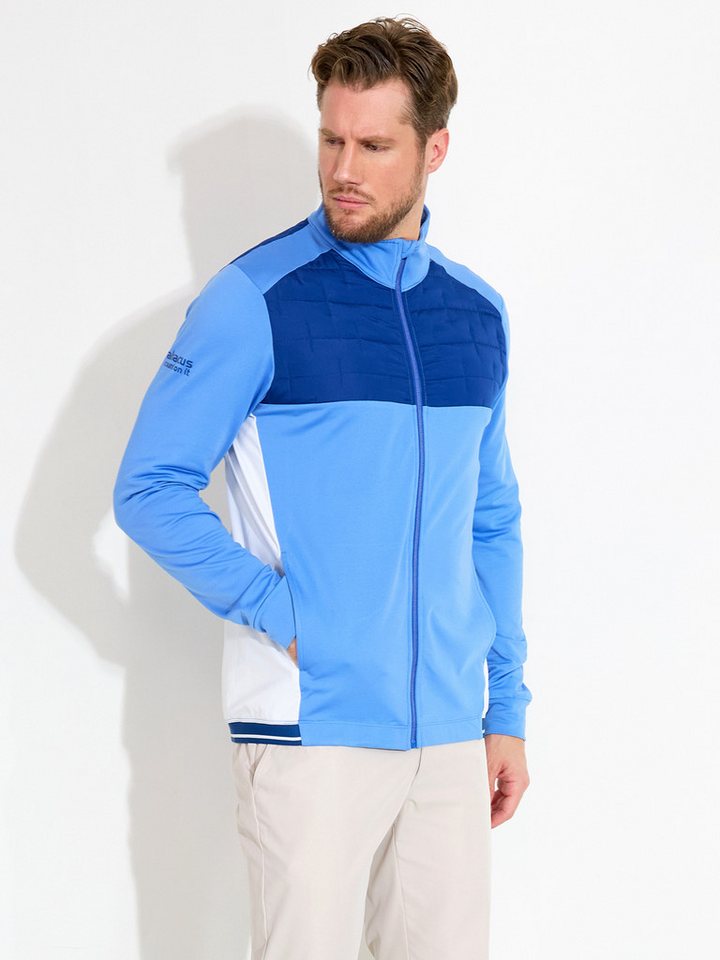 Abacus Sportswear Longsweatshirt Abacus Midlayer Birkdale Blau-Weiß Herren von Abacus Sportswear