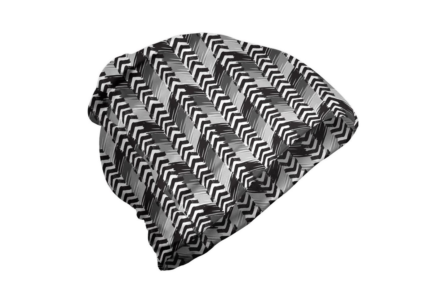 Abakuhaus Beanie Wandern im Freien Abstrakt Hand gezeichnet Chevron Motive von Abakuhaus