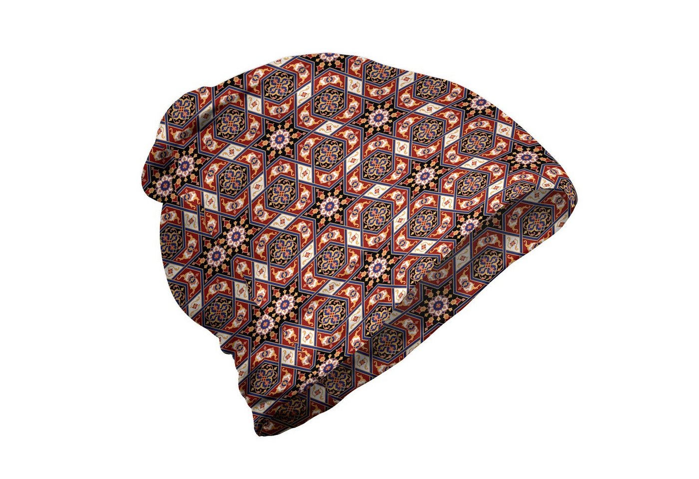 Abakuhaus Beanie Wandern im Freien Antique Oriental Ethnic Art Blumen von Abakuhaus