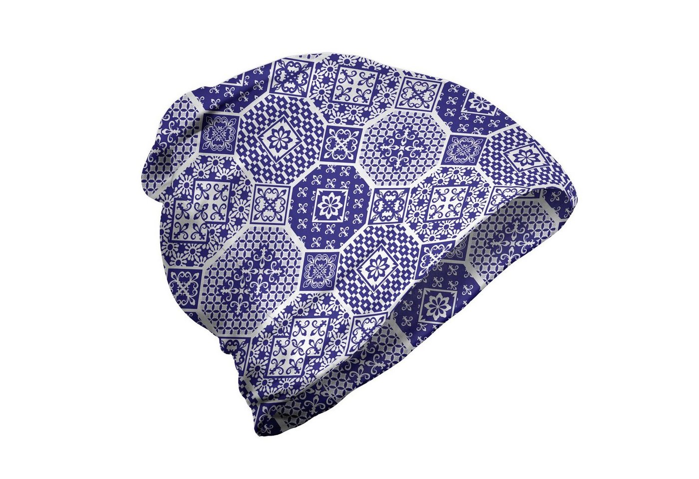 Abakuhaus Beanie Wandern im Freien Azulejo Rhythmische Blumen Motive von Abakuhaus