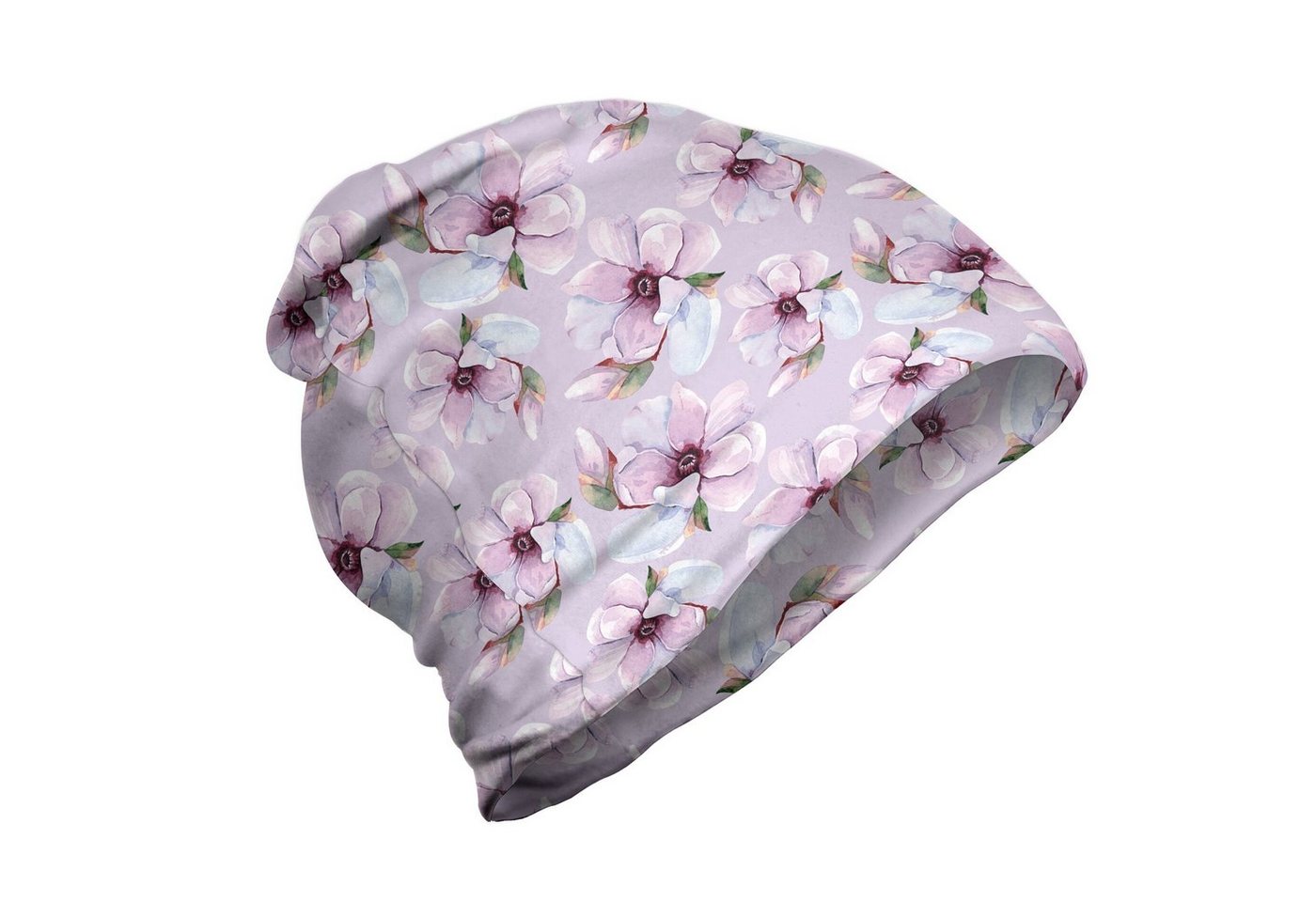 Abakuhaus Beanie Wandern im Freien Blumen Blooming Aquarell-Blumen von Abakuhaus