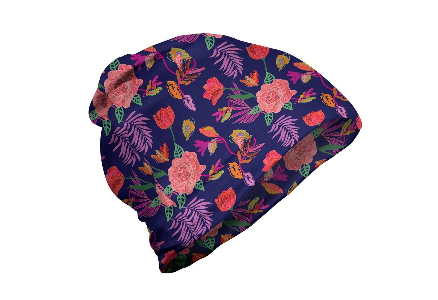 Abakuhaus Beanie Wandern im Freien Exotisch Floral Rose Palmatia von Abakuhaus