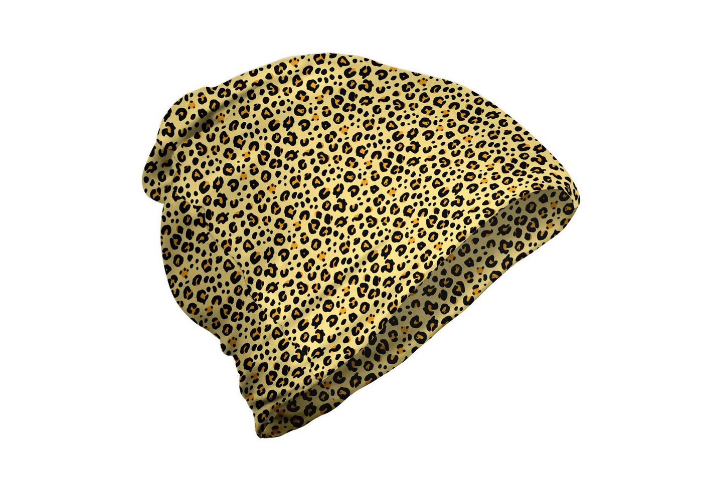 Abakuhaus Beanie Wandern im Freien Gelb Braun Leopard-Tierdruck von Abakuhaus