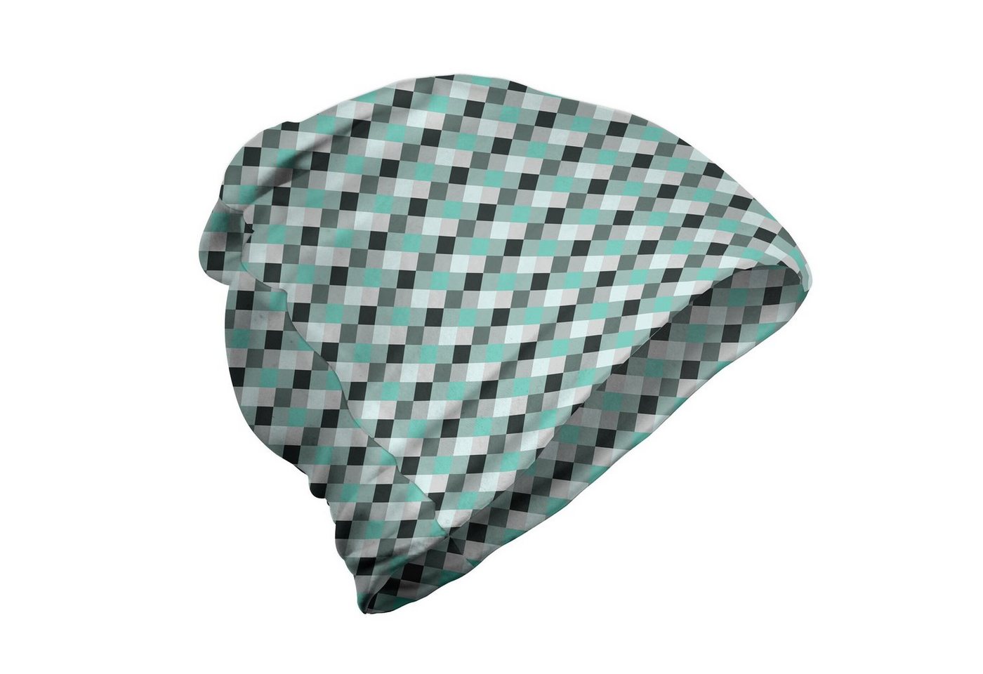 Abakuhaus Beanie Wandern im Freien Geometrisch Diagonal Checkered Verziert von Abakuhaus