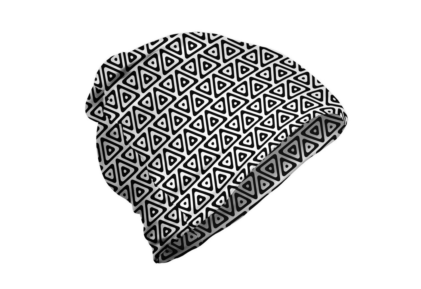 Abakuhaus Beanie Wandern im Freien Geometrisch Modern Style Triangles von Abakuhaus