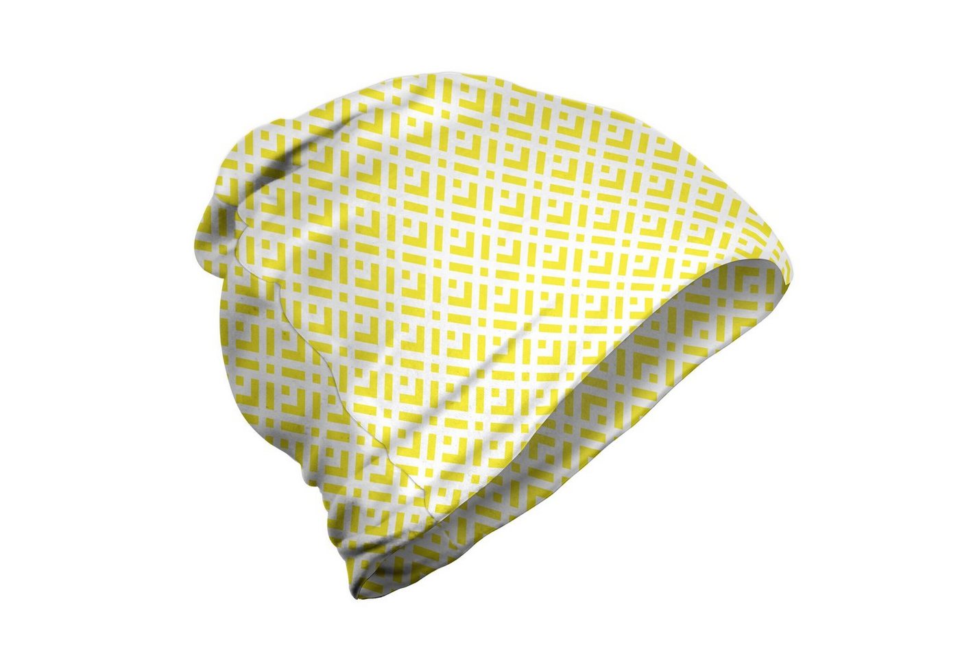 Abakuhaus Beanie Wandern im Freien Geometrisch Yellow Squares und Motive von Abakuhaus