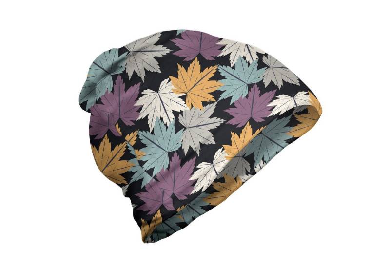 Abakuhaus Beanie Wandern im Freien Herbst Maple Leafs Illustration von Abakuhaus