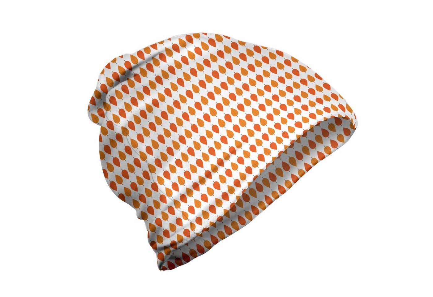 Abakuhaus Beanie Wandern im Freien Herbst Tangerine Töne Blatt-Stapel von Abakuhaus