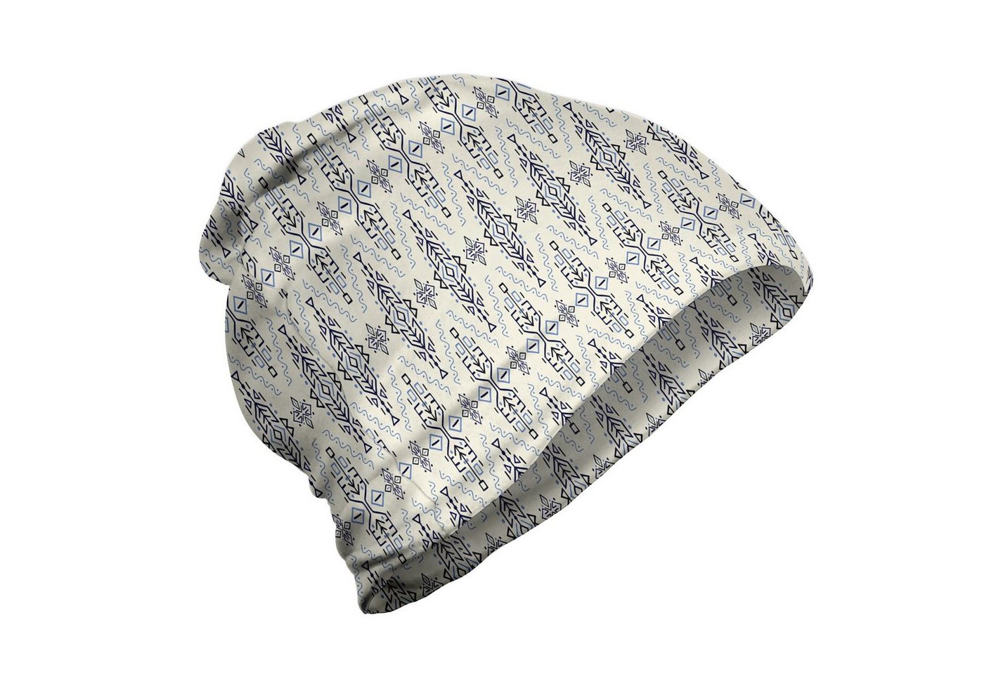 Abakuhaus Beanie Wandern im Freien Ikat Tribal Inspired Zeichnungen Kunst von Abakuhaus