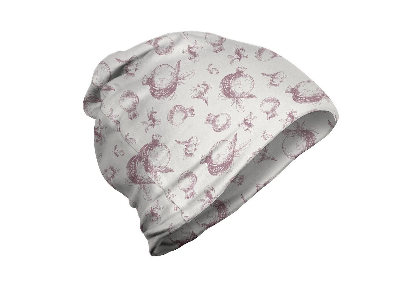 Abakuhaus Beanie Wandern im Freien Kunst Hand Drawn Pomegranates von Abakuhaus