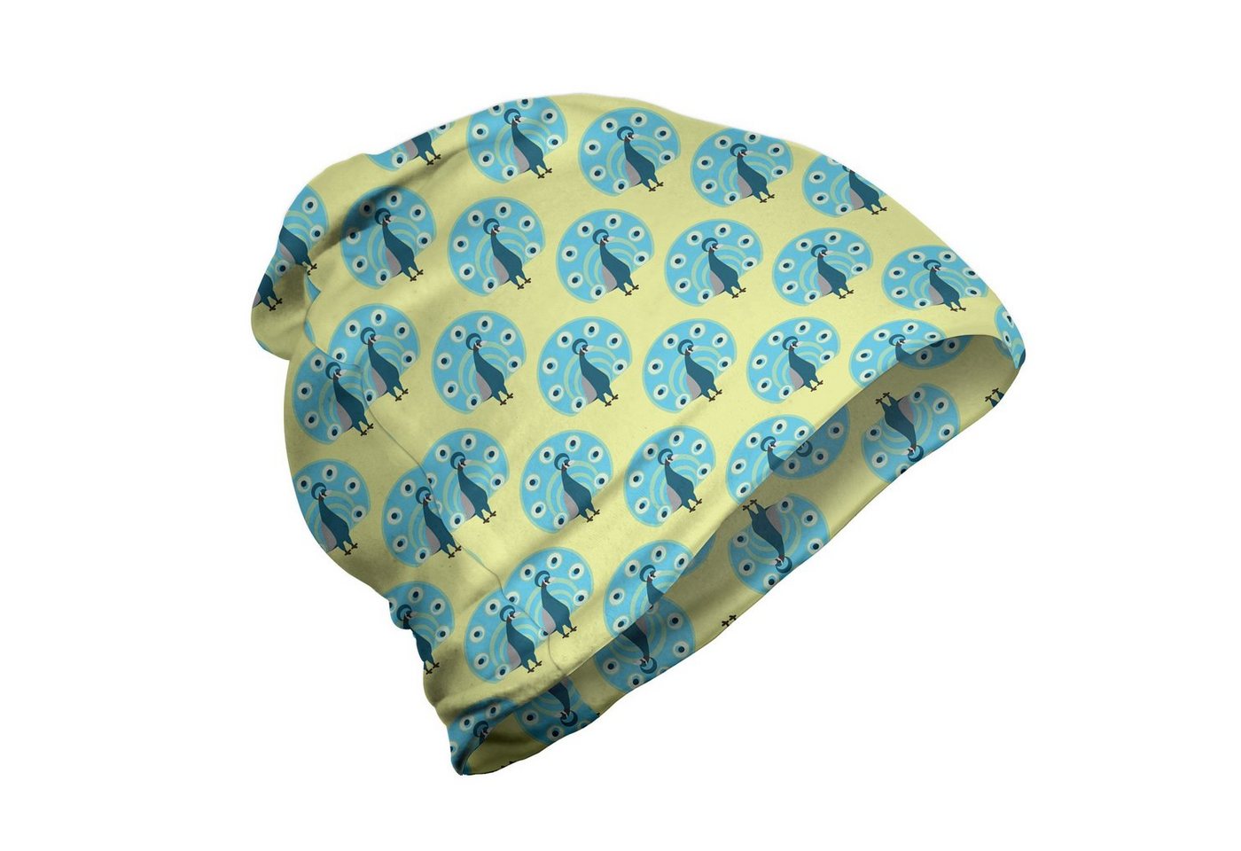 Abakuhaus Beanie Wandern im Freien Pfau Exotische Wild Bird Pattern von Abakuhaus