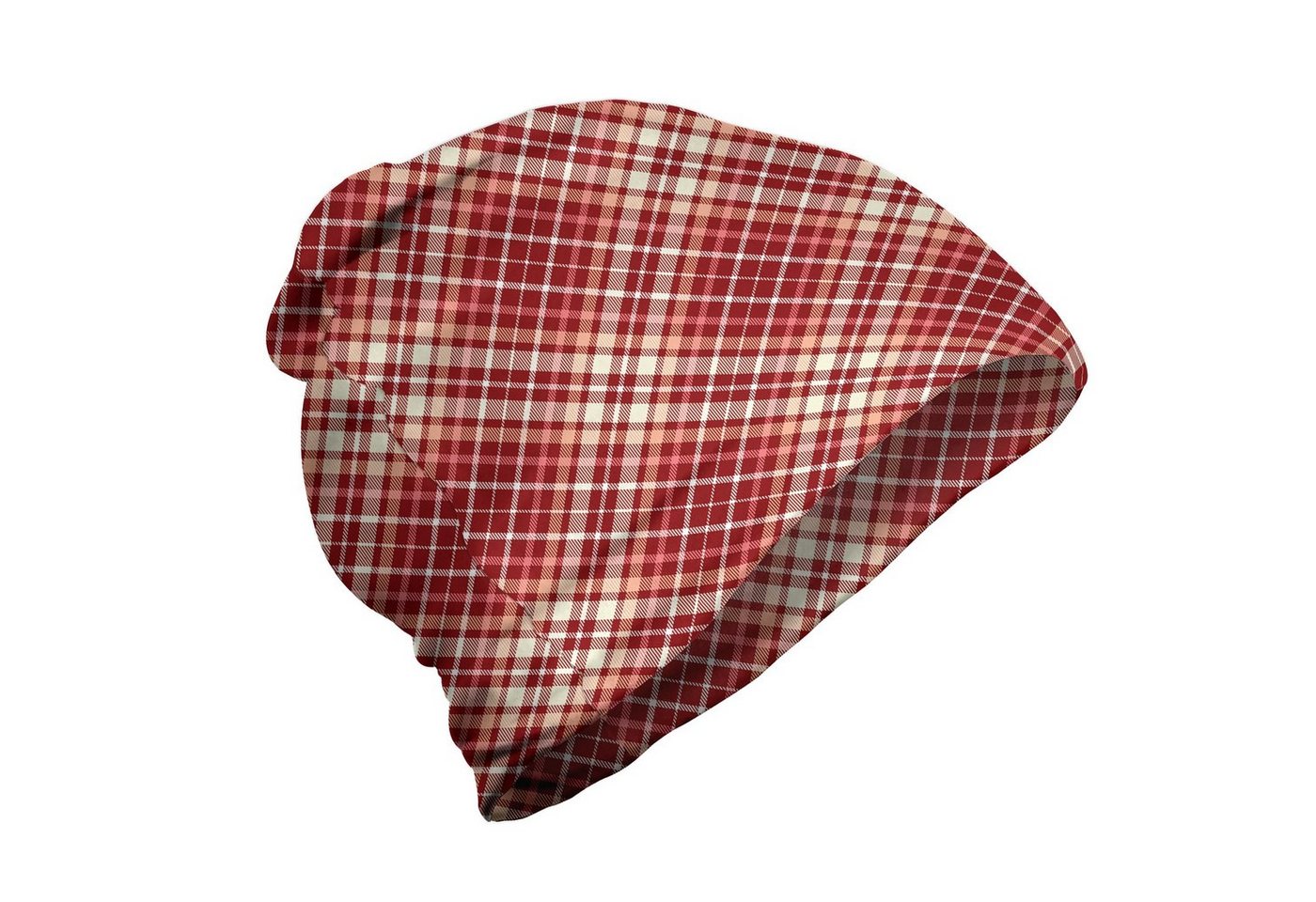 Abakuhaus Beanie Wandern im Freien Plaid Tartan Checkered warme Töne von Abakuhaus