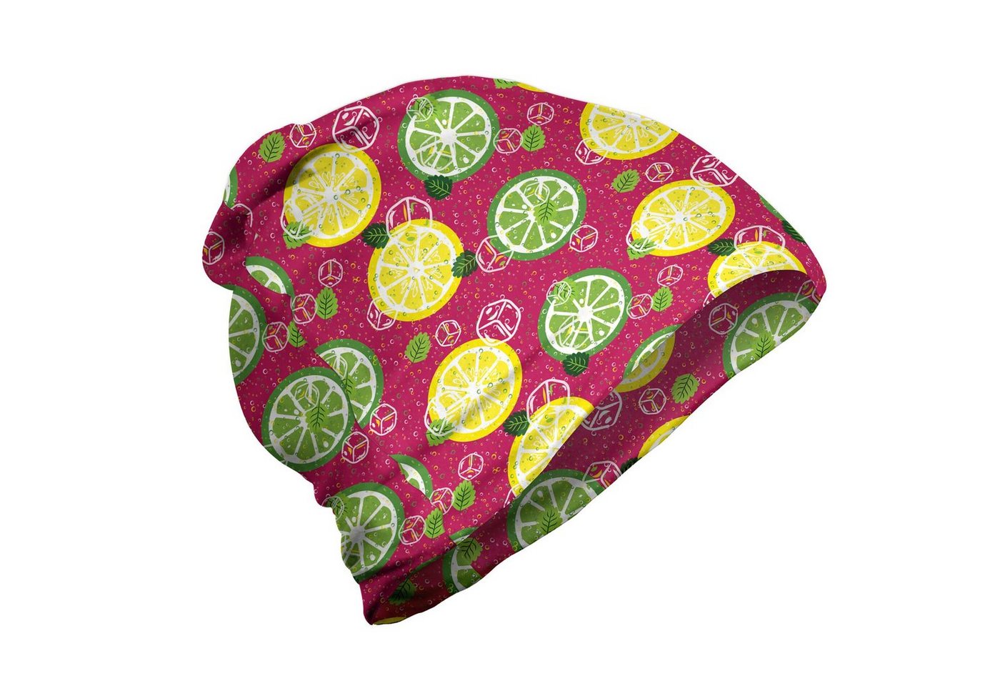 Abakuhaus Beanie Wandern im Freien Zitronen Geschnittene Citrus Lime Cubes von Abakuhaus