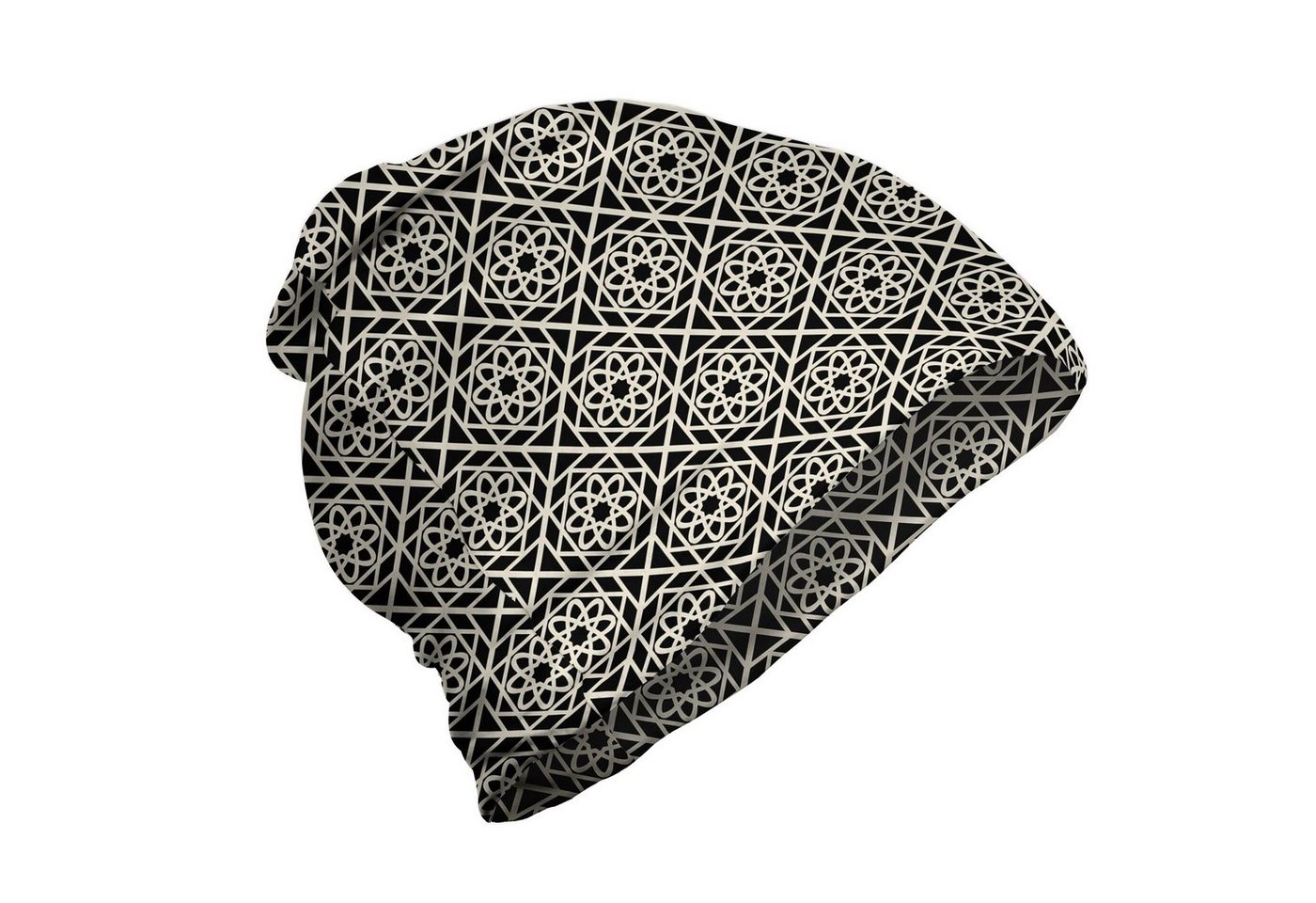 Abakuhaus Beanie Wandern im Freien marokkanisch Wiederholen Blumen Geometric von Abakuhaus