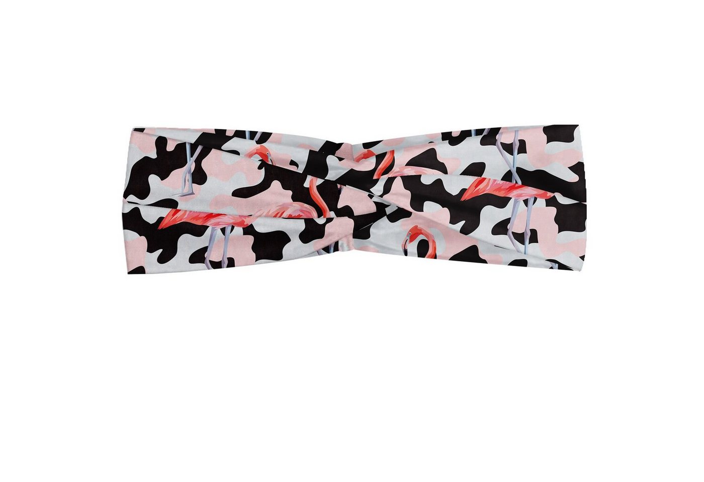 Abakuhaus Stirnband Elastisch und Angenehme alltags accessories Flamingo Aquarell Natur Camo von Abakuhaus