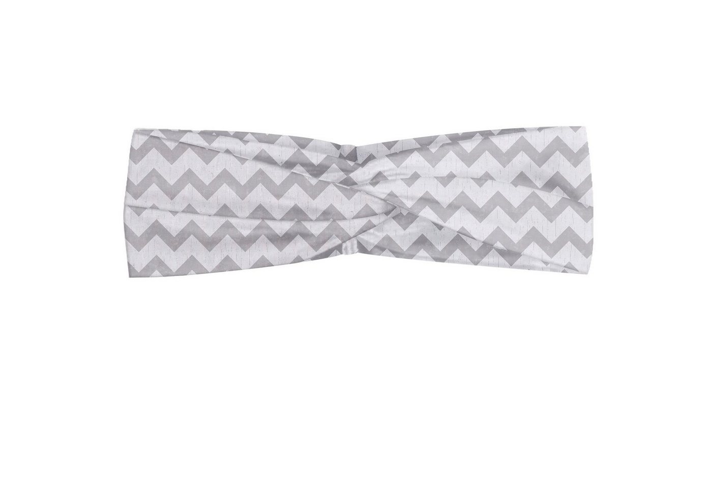 Abakuhaus Stirnband Elastisch und Angenehme alltags accessories Grau und Weiß geometrische Zigzag von Abakuhaus