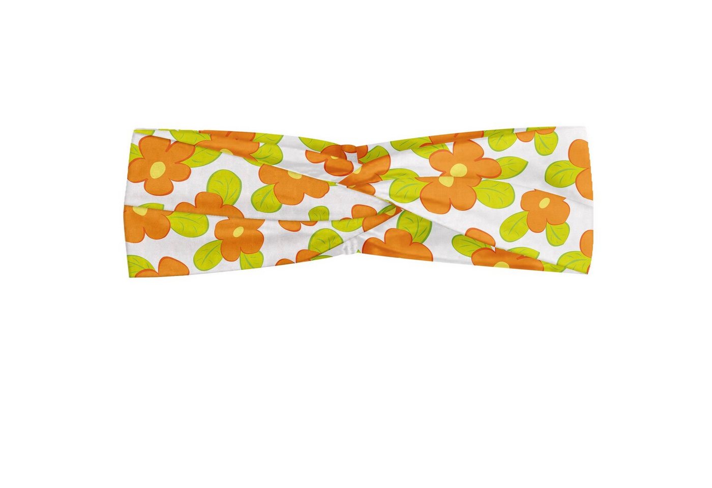 Abakuhaus Stirnband Elastisch und Angenehme alltags accessories Orange Kind-Mädchen-Doodle Floral von Abakuhaus