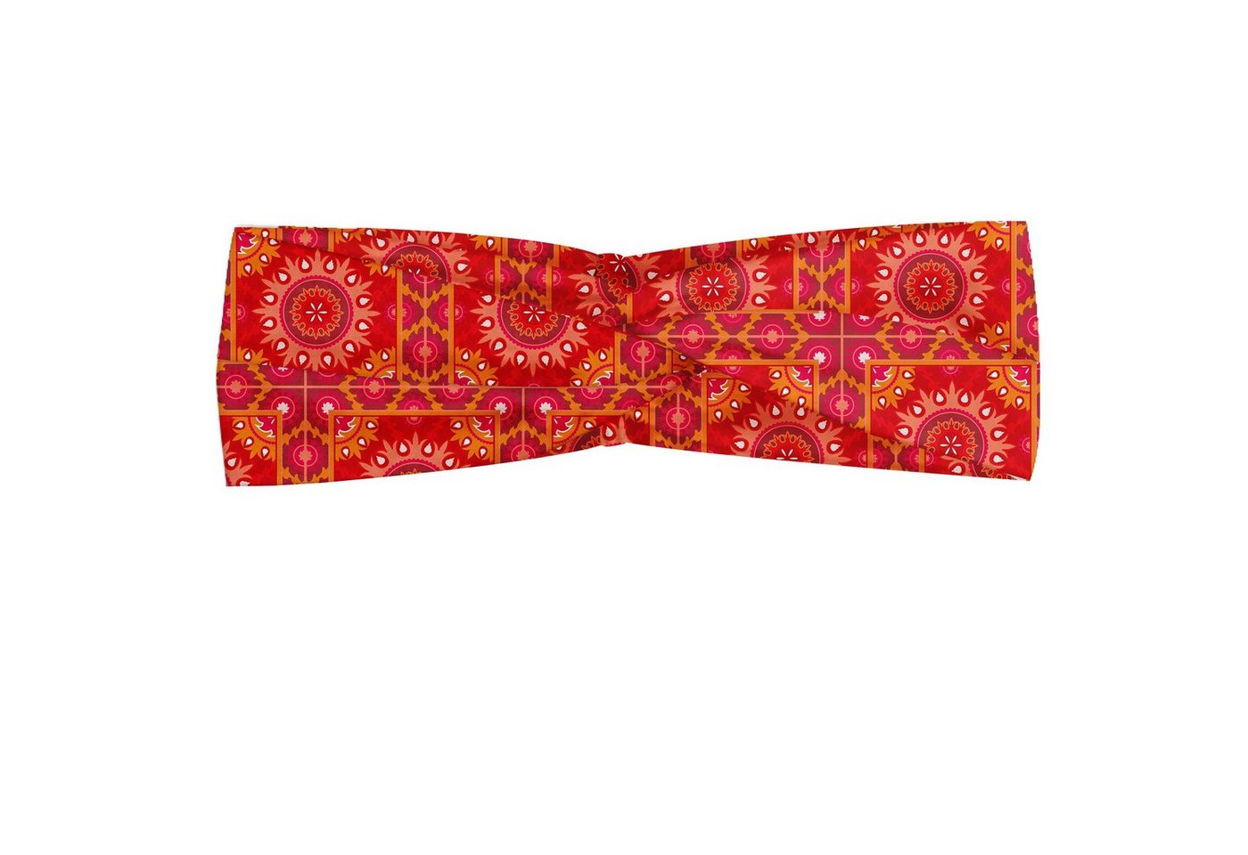 Abakuhaus Stirnband Elastisch und Angenehme alltags accessories Red Mandala Fliese von Abakuhaus