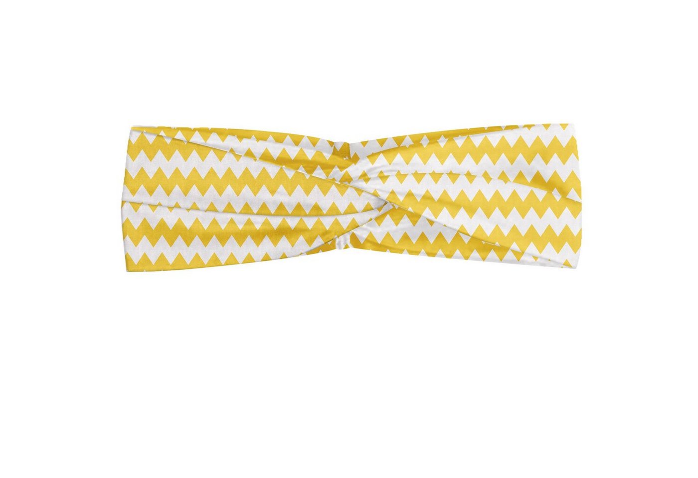 Abakuhaus Stirnband Elastisch und Angenehme alltags accessories Yellow Chevron Old Sharp Motiv von Abakuhaus